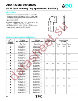 VE07P00141K datasheet  